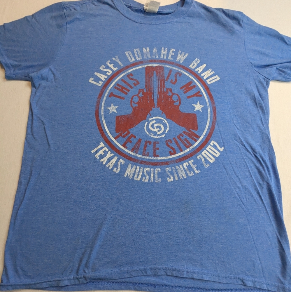 Casey Donahew Texas Music Since 2002 Blue Concert Tee Large